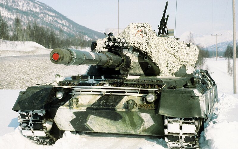 Tank in Snow