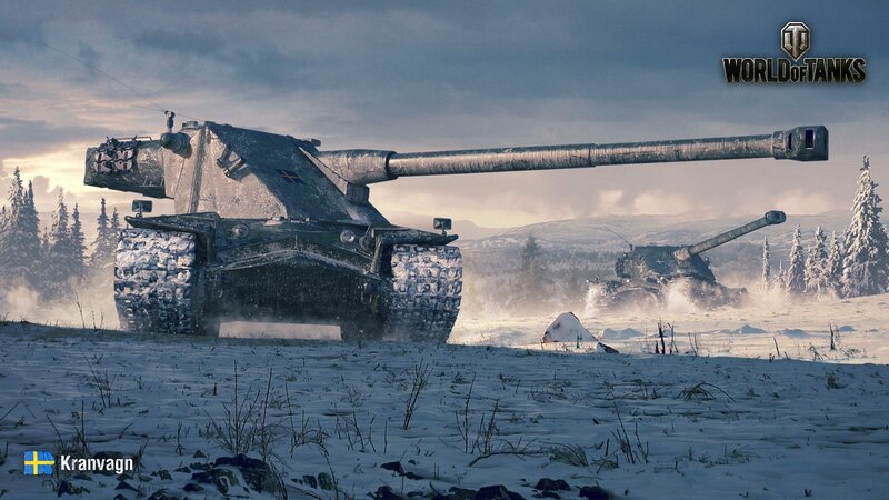 Tank in Snowy Landscape — White, Dramatic, Winter, Digital Art