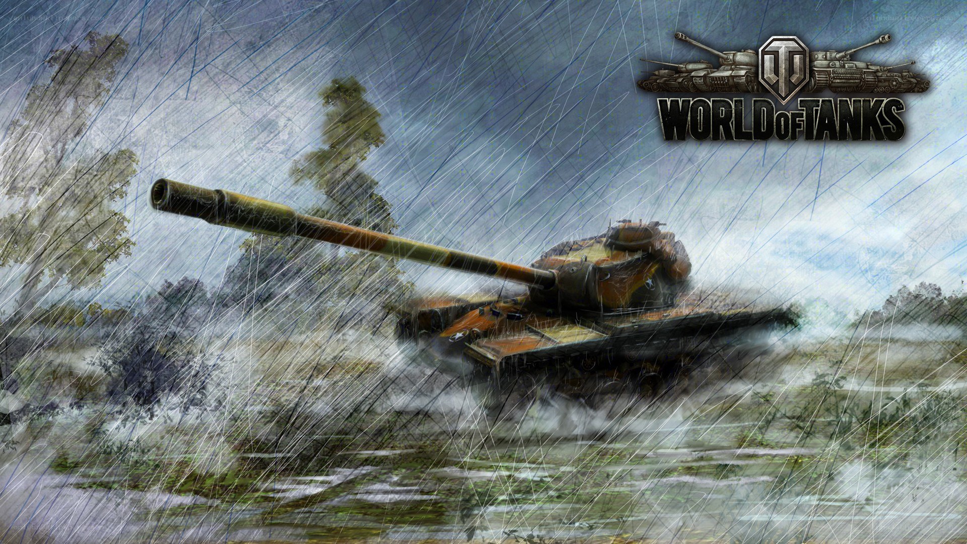 Tank in the rain