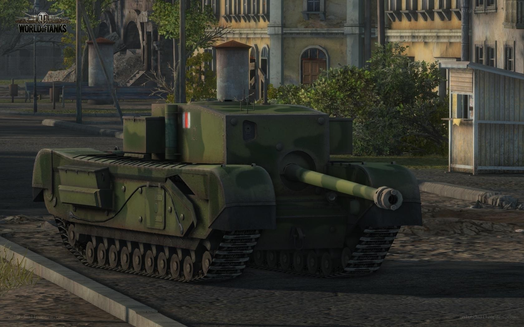 Tank in urban environment