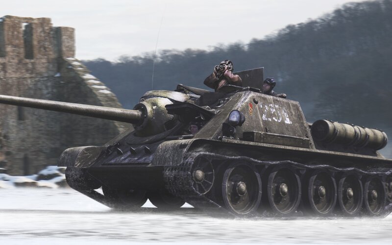 Tank in Water — Green