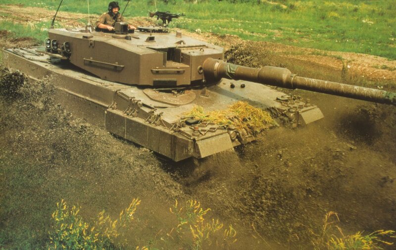 Tank Moving Through Mud