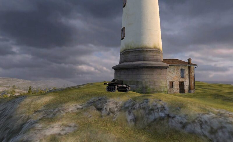 Tank Near Lighthouse — Green
