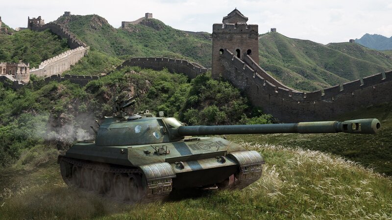 Tank near the Great Wall