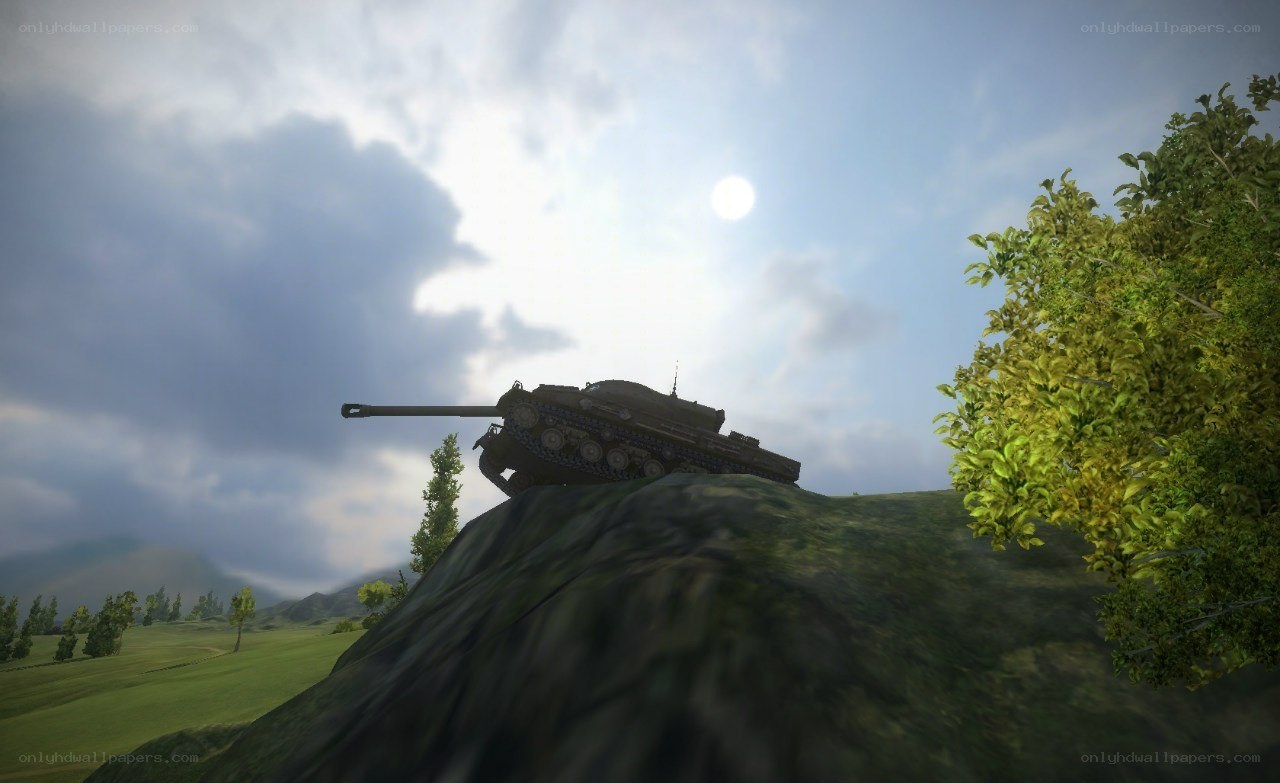 tank on a hilltop