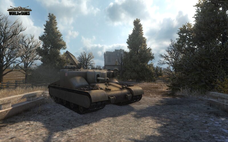 Tank on a rural road