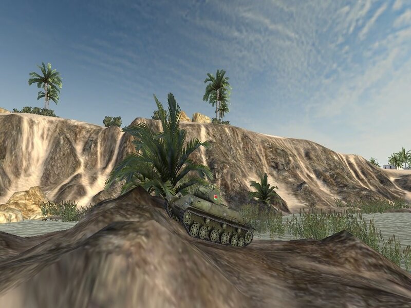 Tank on Desert Hill