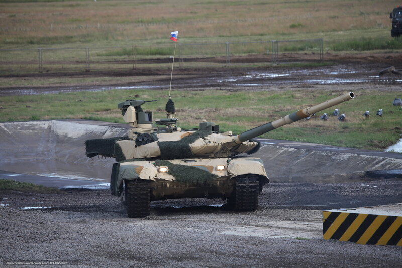 Tank on Muddy Field