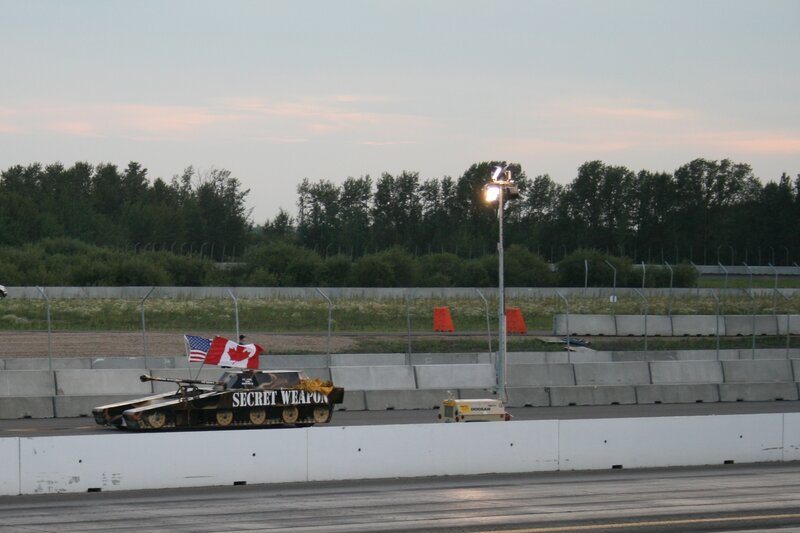 Tank on Racetrack