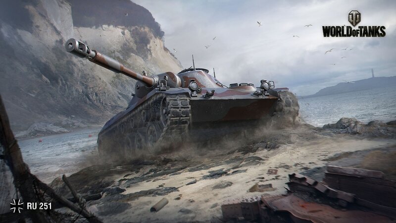 Tank on Rocky Beach
