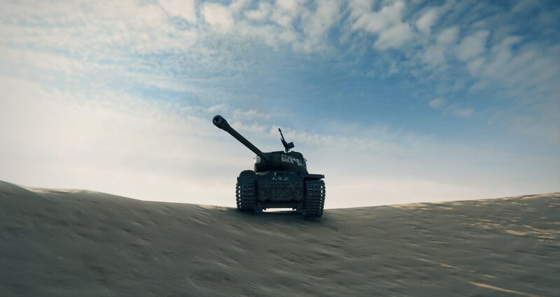 Tank on Sand Dune