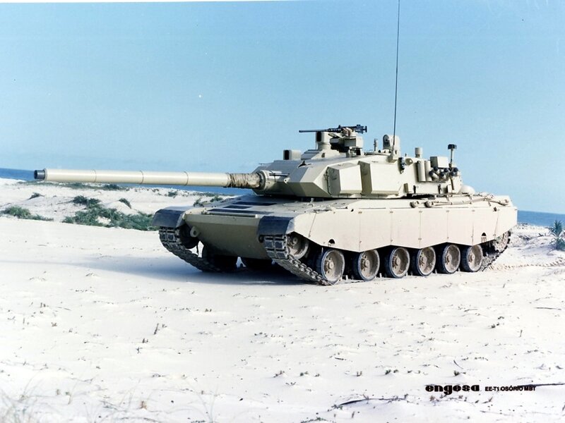 Tank on Sandy Beach