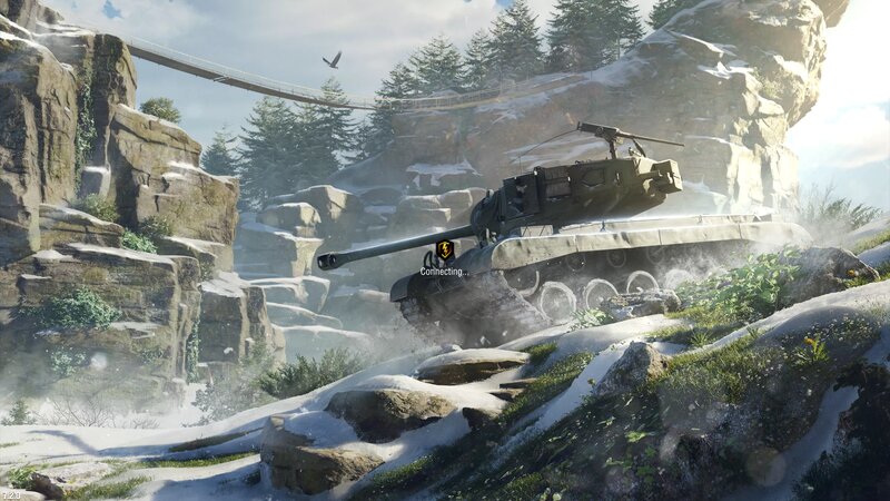 Tank on Snowy Hill