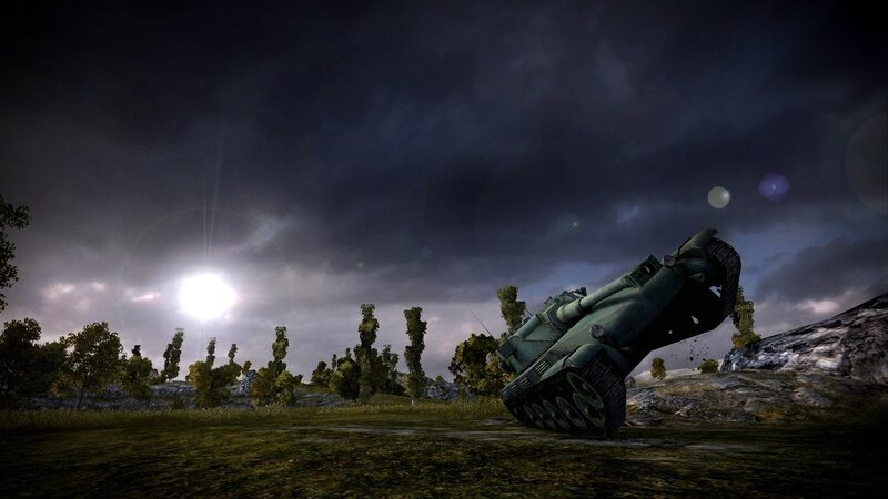 Tank overturned in storm