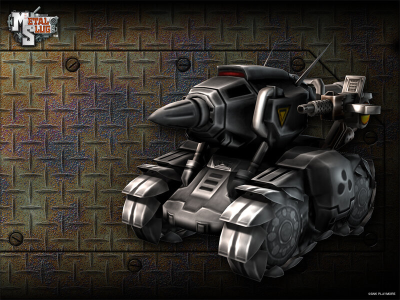 Tank Robot on Metal Floor