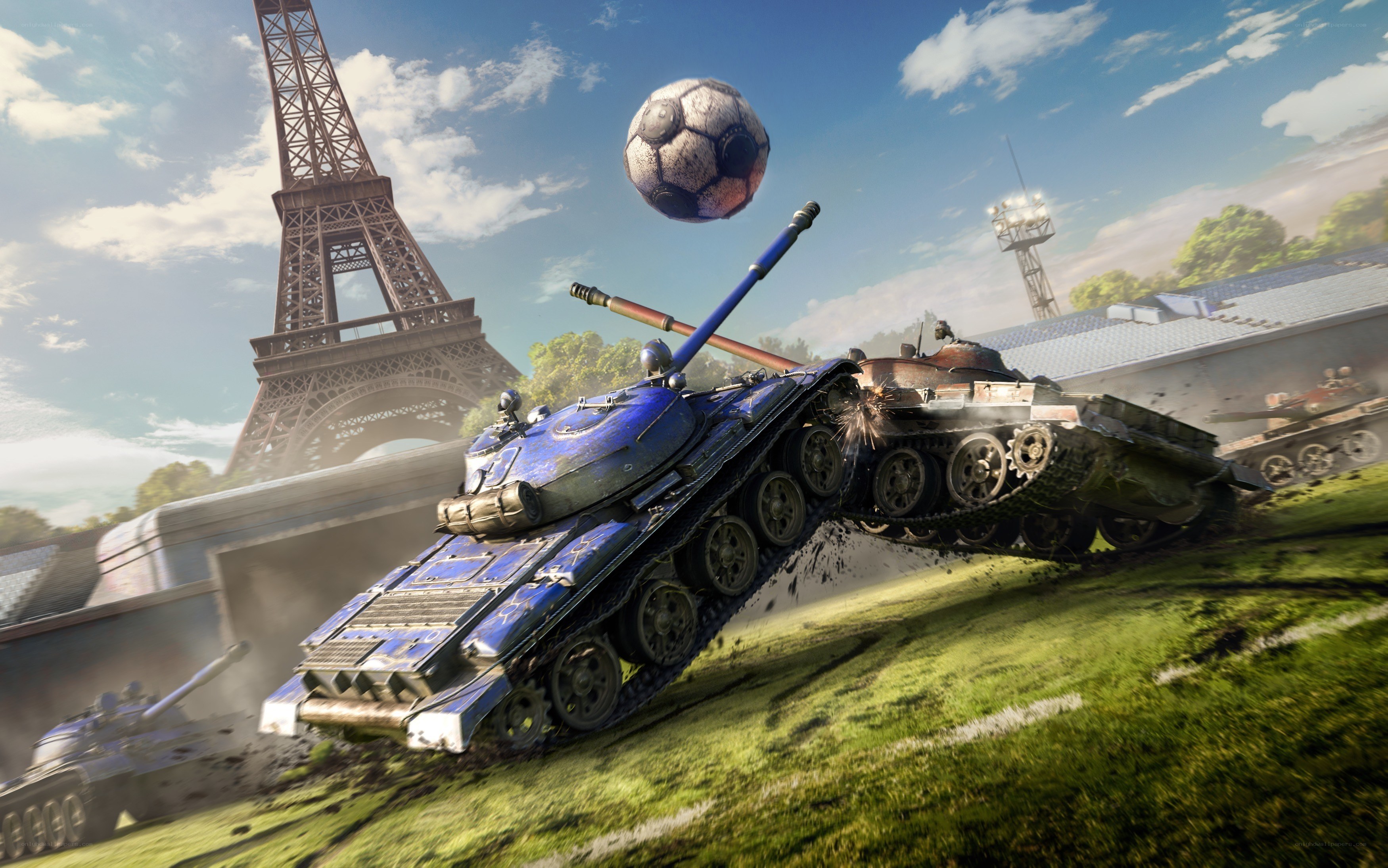 Tank soccer in Paris