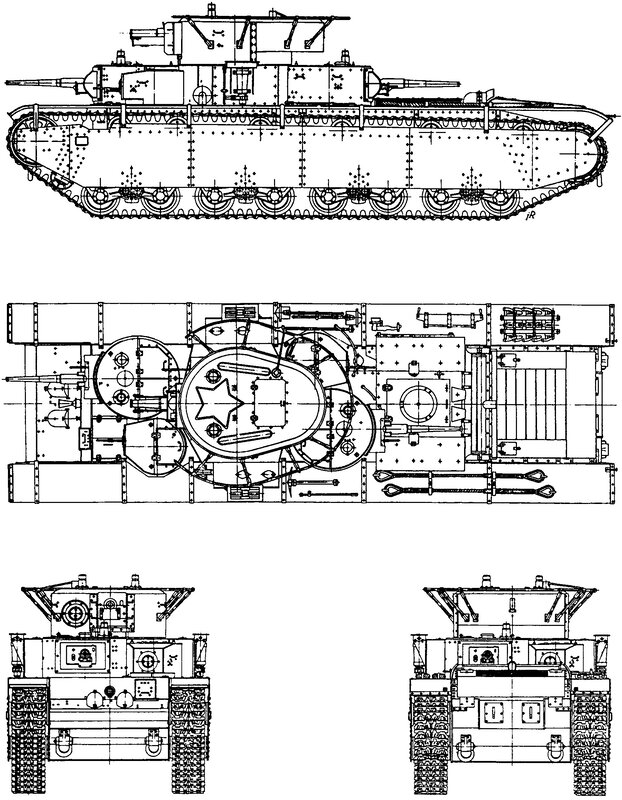 Tank technical drawings