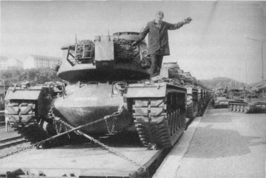 Tank transport on railway