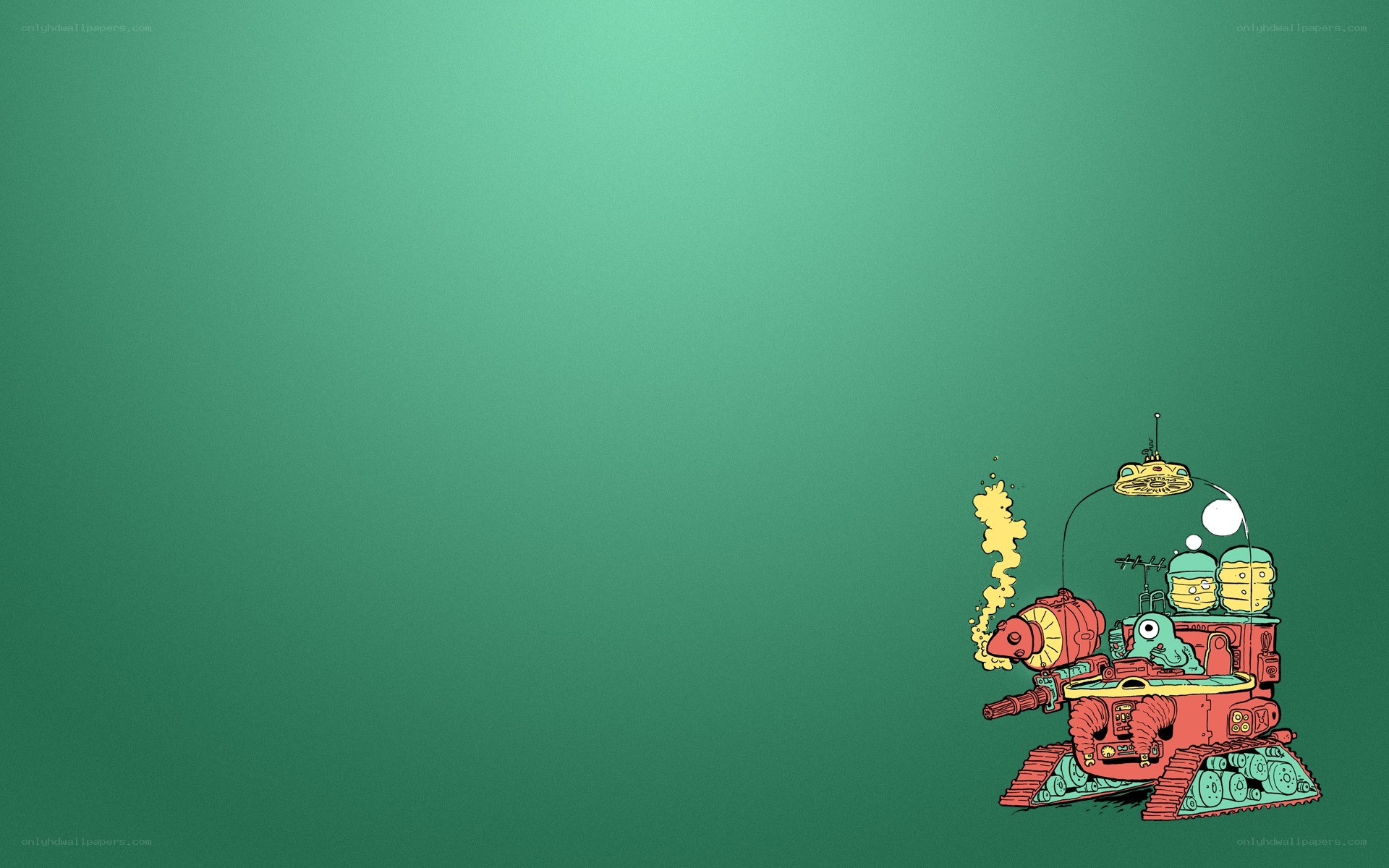 tank with alien creature