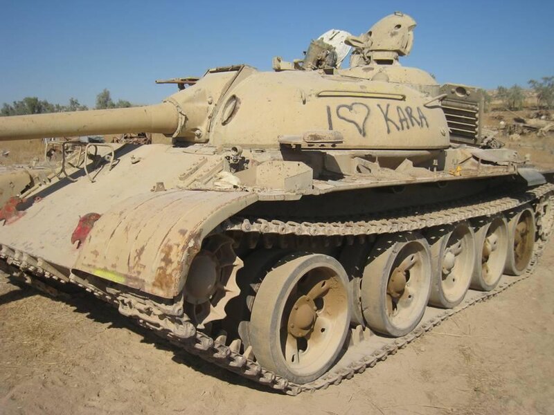 Tank with Graffiti