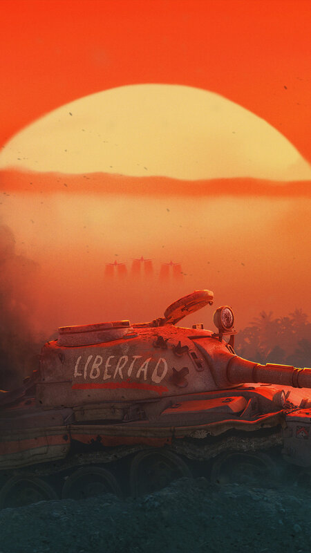 Tank with LIBERTAD Text