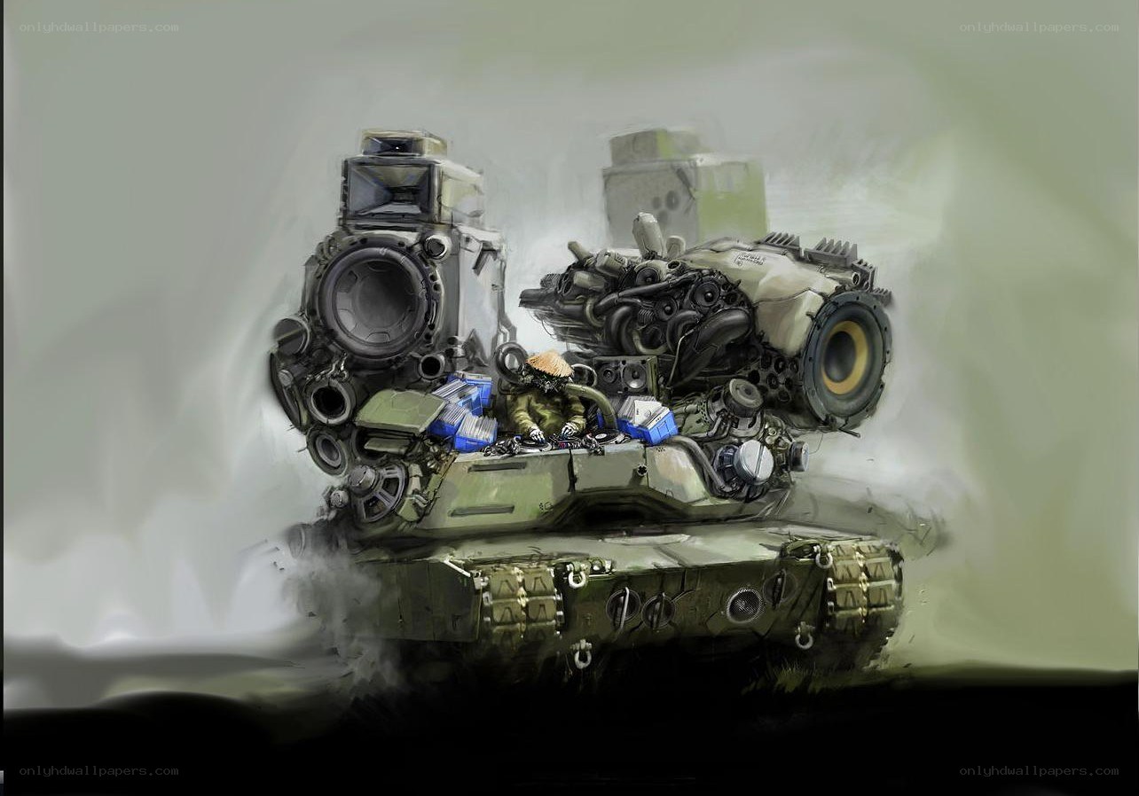 tank with speaker modifications