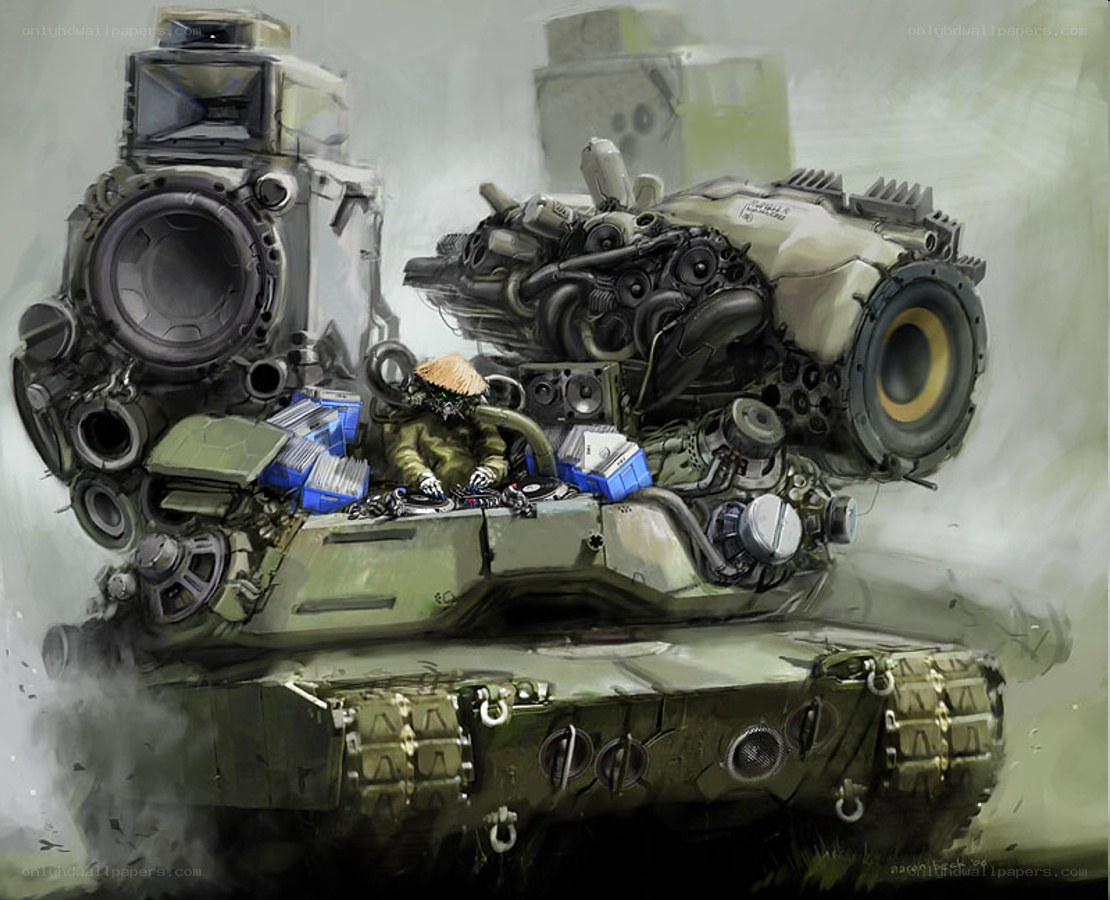 tank with speaker system