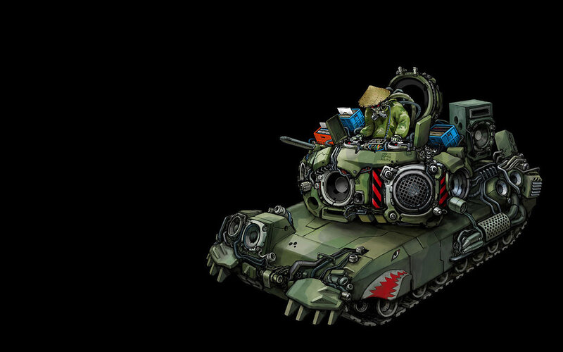 tank with speaker system