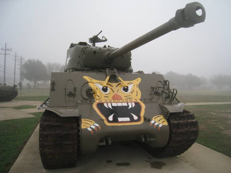 Tank with Tiger Face — Green