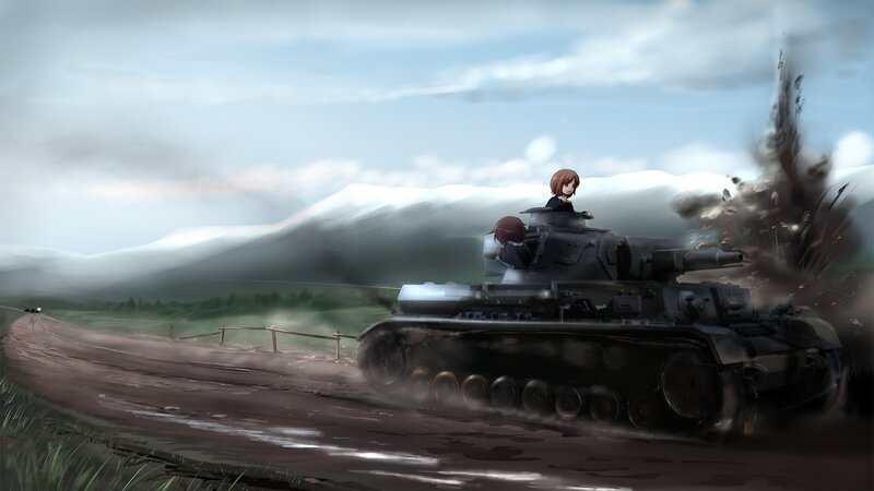 Tank with Two Girls