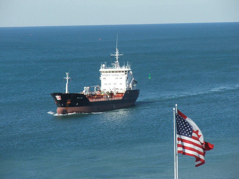 Tanker ship at sea
