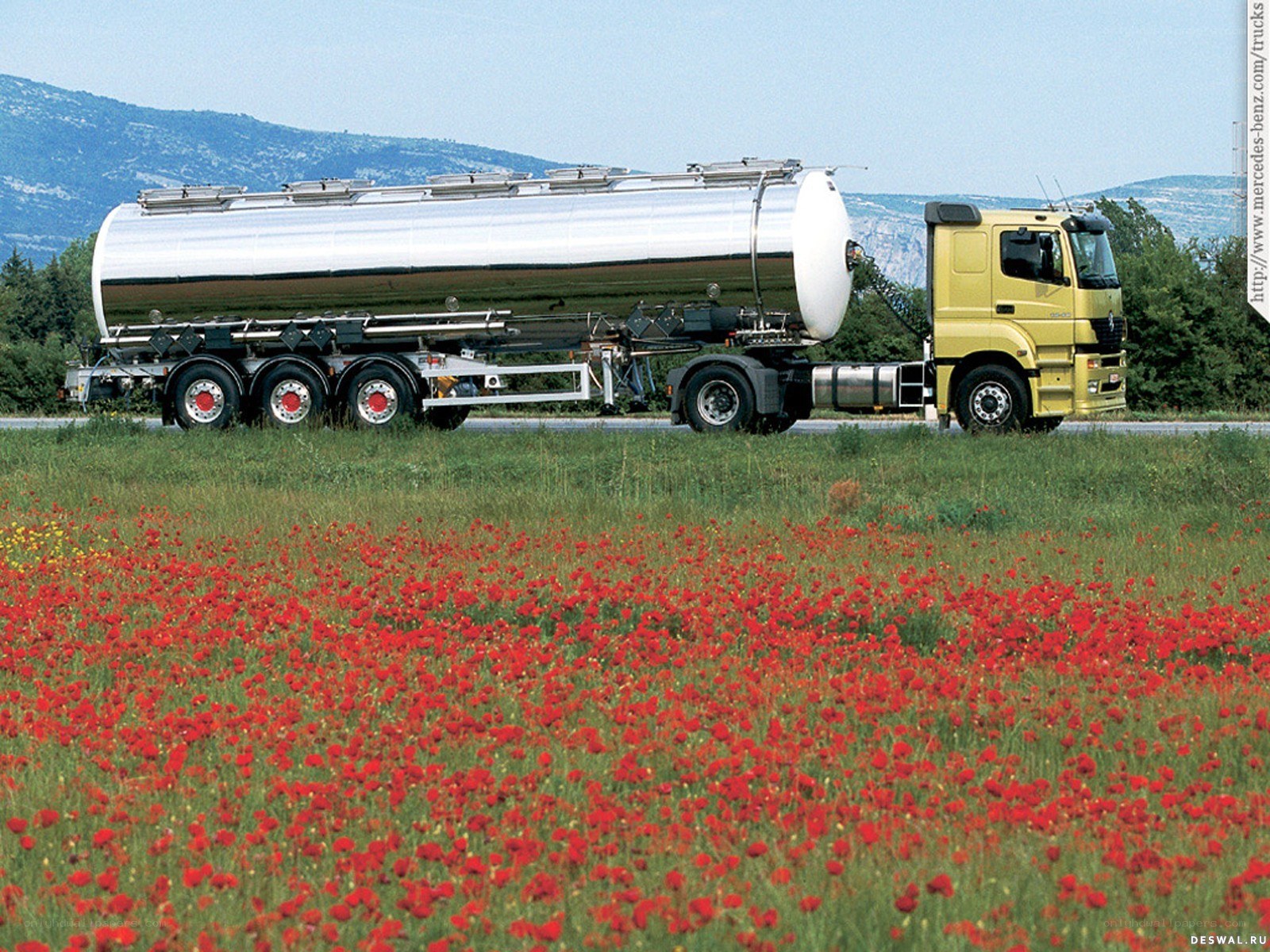 Tanker truck on a road
