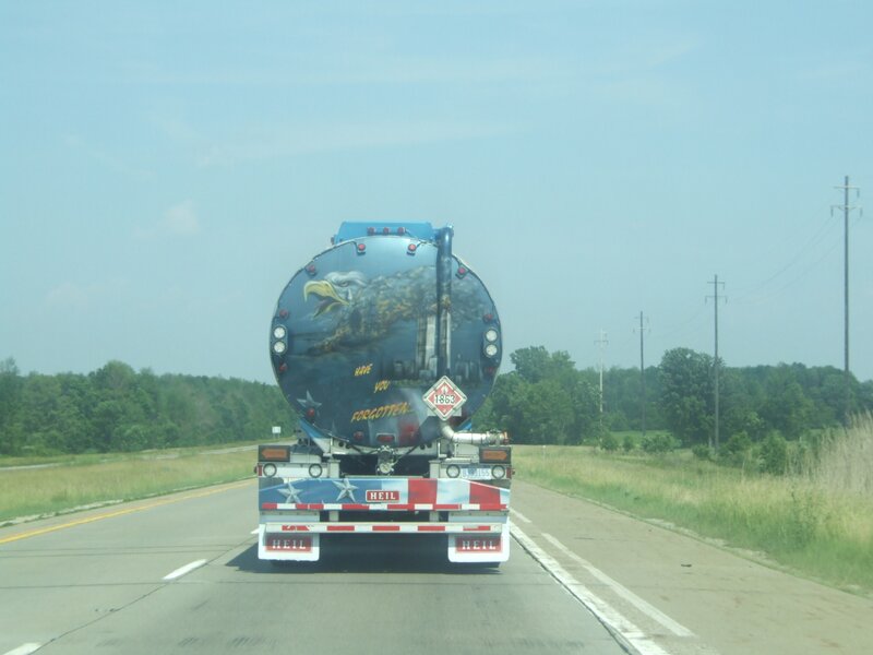 Tanker Truck on Highway