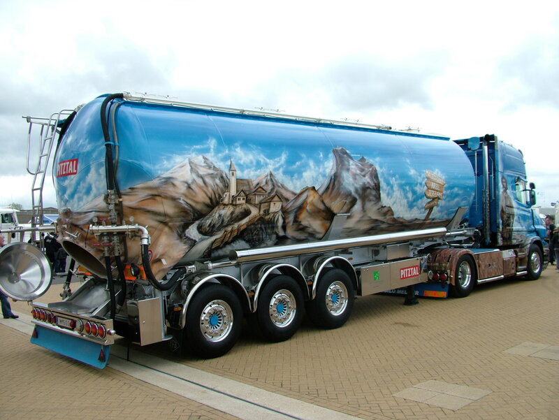 Tanker Truck with Mural