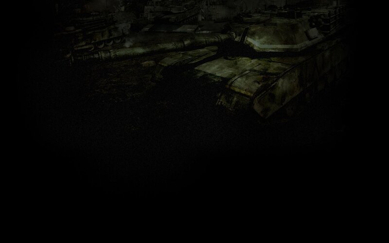 tanks in a dark hangar