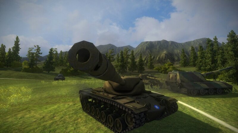 Tanks in a Field — Green, Calm
