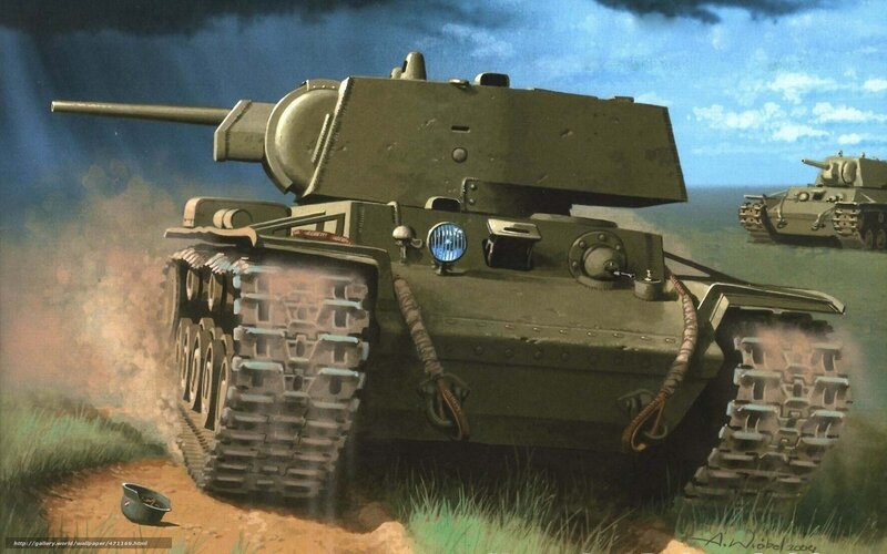 Tanks in a Field — Green, Dramatic, Afternoon