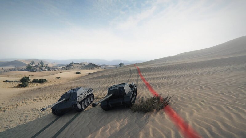 Tanks in Desert — Brown, Desolate