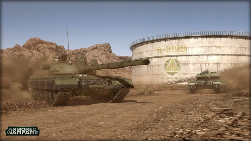 Tanks in Desert — Brown, Dramatic, Afternoon, 3d Render