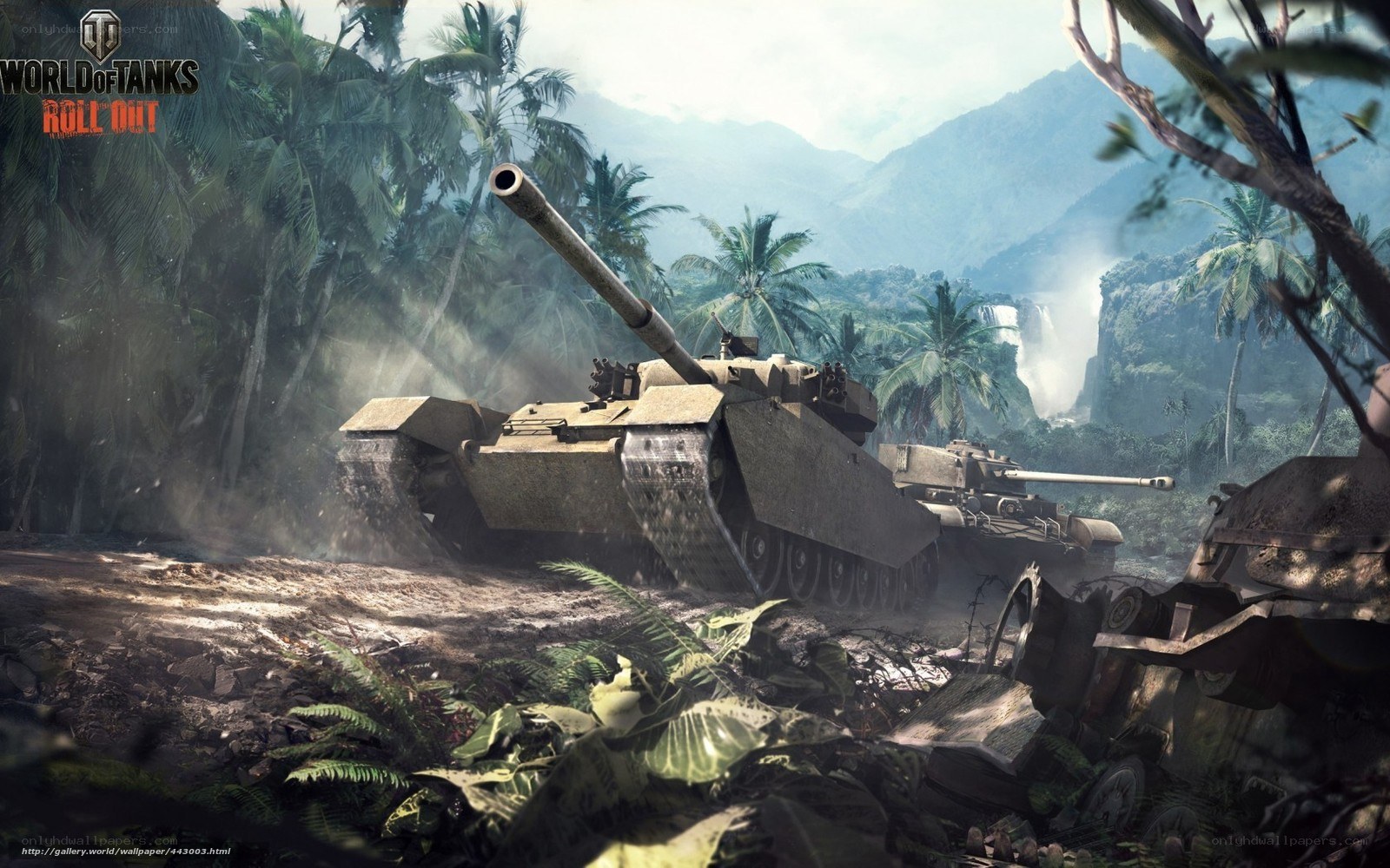 Tanks in jungle terrain
