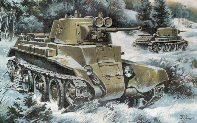 Tanks in Snow — Green