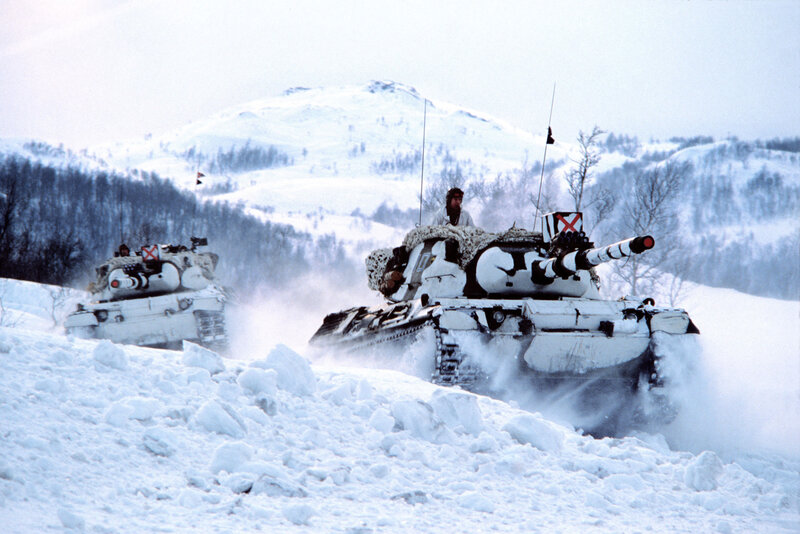 Tanks in Snow — White, Cold, Winter