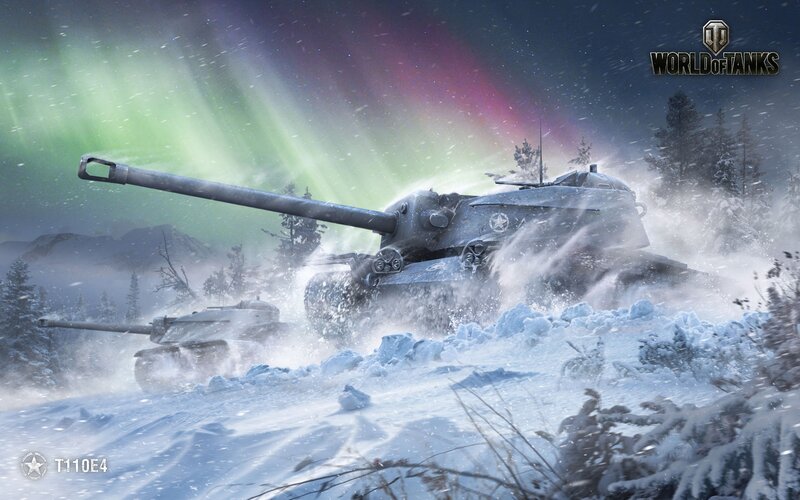 Tanks in Snowstorm