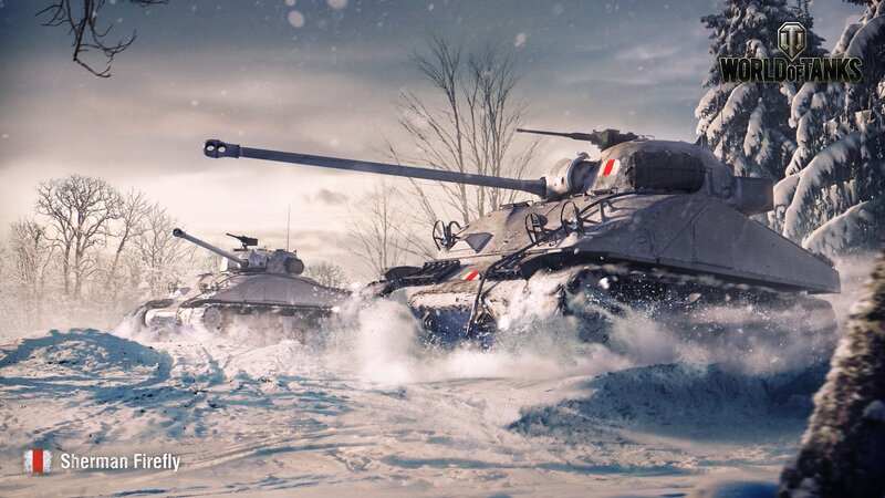 Tanks in Snowy Forest — White, Dramatic, Winter, Digital Art, Snow, Trees