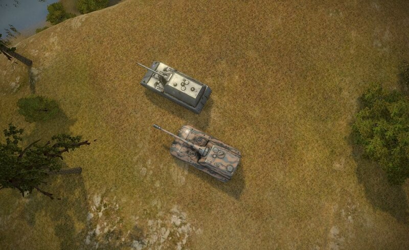 Tanks on a Hill — Green, Neutral