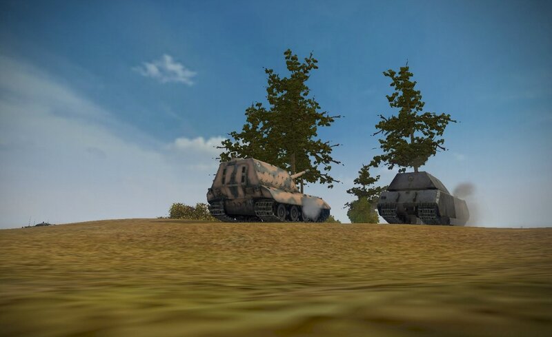 tanks on a hill