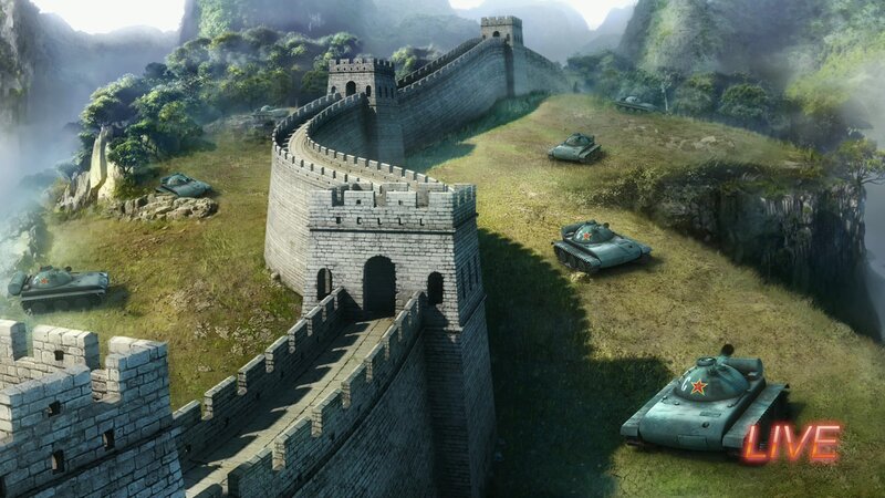 Tanks on the Great Wall — Green, Dramatic