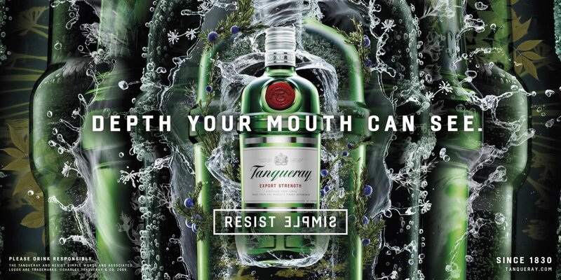 Tanqueray gin advertisement
