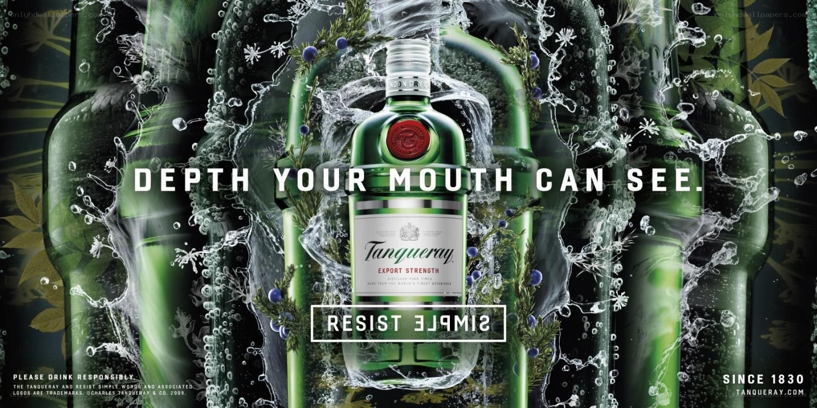 Tanqueray gin advertisement
