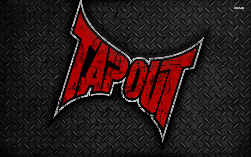 Tapout Logo on Metal